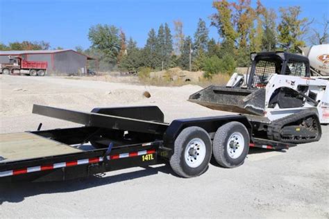 tilt skid steer trailer|heavy duty tilt bed trailers.